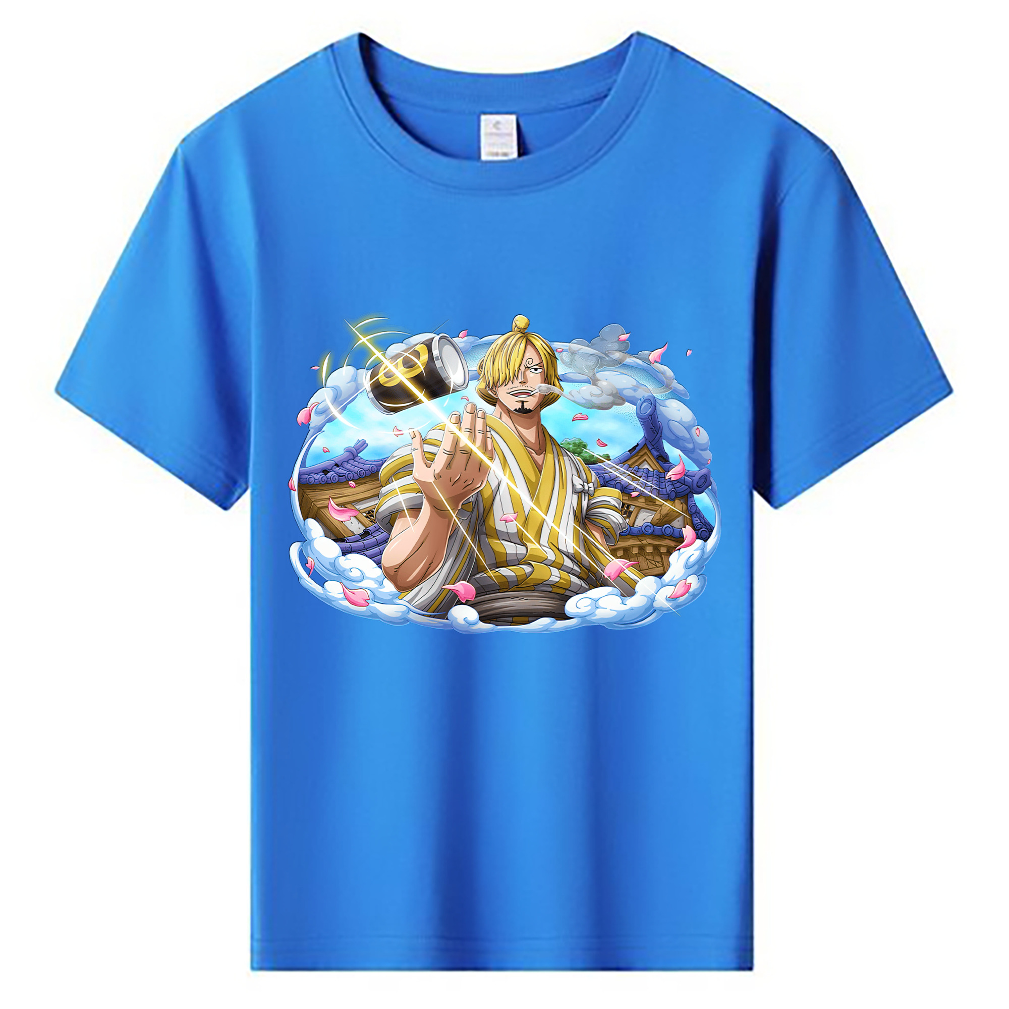 ワンピース サンジ ONE PIECE Sanji 綿100％キッズTシャツ（フロントプリント）